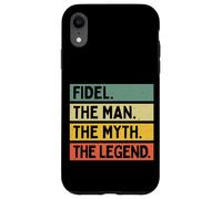 Custodia per iPhone XR Fidel L'uomo Il mito La leggenda Divertente Citazione Personalizzata