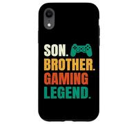 Custodia per iPhone XR Figlio Fratello Gaming Leggenda Video Gamer Tween Adolescente Ragazzi