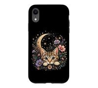 Custodia per iPhone XR Fiori botanici da giardino per amanti dei gattini e gatti