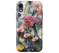 Custodia per iPhone XR Floral Flower Pattern Botanical Nature Garden Bloom Cute
