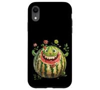 Custodia per iPhone XR Floral Watermelon Face Whimsical Hawaiian Summer Vacation