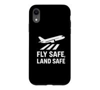Custodia per iPhone XR Fly Safe, Land Safe | Regalo per la giornata internazionale della sicurezza aerea