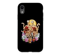 Custodia per iPhone XR Flying Spaghetti Monster FSM Coquette Christian a forma di cuore floreale