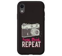 Custodia per iPhone XR Focus Shoot Repeat Photography Photographer Camera Vintage