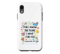 Custodia per iPhone XR For I Know The Plans I Have For You Christian Back To School