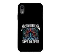 Custodia per iPhone XR Freediver Scuba Hold Your Breath Dive Deeper