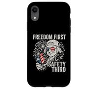 Custodia per iPhone XR Freedom First Safety Terzo John Adams Divertente 4 luglio