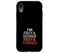 Custodia per iPhone XR Freya Name Freya Personalized Name First Given