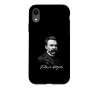 Custodia per iPhone XR Friedrich Nietzsche Philosopher Vintage Ritratto