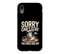 Custodia per iPhone XR Frog Sorry CanCant Stay, le vibrazioni sono spente