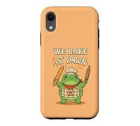 Custodia per iPhone XR Frog We Bake at Dawn Funny Baking Humor Meme 3