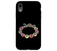 Custodia per iPhone XR Fun Friendship Bracelet with Words Go Sports