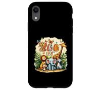 Custodia per iPhone XR Fun Zoo Day Cute Wildlife Animali Scuola FieldTrip Safari