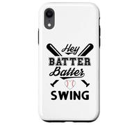 Custodia per iPhone XR Funny Baseball Batter Batter Swing Hey Game Day Baseball Mom