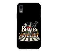 Custodia per iPhone XR Funny Beagle Band Music Dogs Retro Rock Pet Lover