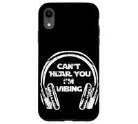 Custodia per iPhone XR Funny Beatmaker Gamer Headset Can't Hear You I'm Vibing