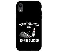 Custodia per iPhone XR Funny Bowling Pocket Obsessed 10 Pin Cursed Bowler