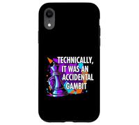 Custodia per iPhone XR Funny Chess Player Accidental Gambit Blunder Quote