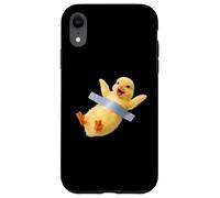 Custodia per iPhone XR Funny Duckling Duct Tape Meme Cute Duck Bird Animal Graphic