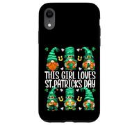Custodia per iPhone XR Funny Gnomes For Women This Girl Loves St. Patricks Day