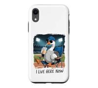 Custodia per iPhone XR Funny Goose Baseball Stadium Spectator Vivo qui ora