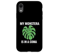 Custodia per iPhone XR Funny Houseplant Mom My Monstera Is In A Coma