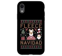 Custodia per iPhone XR Funny Llama Farmer Christmas Alpaca Farming Brutto Natale