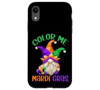 Custodia per iPhone XR Funny Mardi Gras Quote For Women And Men With Carnival Gnome