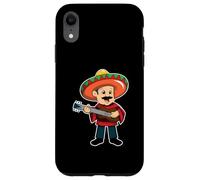 Custodia per iPhone XR Funny Mexico Mariachi Cinco de Mayo Fiesta Chitarra