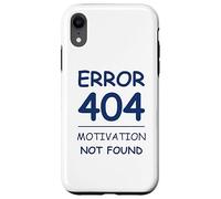 Custodia per iPhone XR Funny Quote Sarcasm Motivation Not Found Error 404