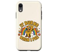 Custodia per iPhone XR Funny Saying: It Burns When I Pee! Rainbow