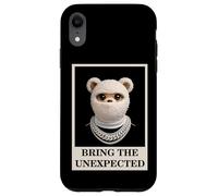 Custodia per iPhone XR Funny Wild tEDDY bEAR With Fur Mask Bring the Unexpected
