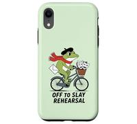 Custodia per iPhone XR Fuori per uccidere prove divertente teatro rana su una bici