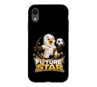 Custodia per iPhone XR Future Soccer Star Eagle Kicking Football Design