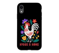 Custodia per iPhone XR Galline da cortile Hygge Folk Art Gallo