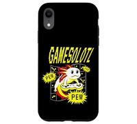 Custodia per iPhone XR Gamer Axolotl Gaming Bambini Ragazzi Ragazze Anime Videogioco Pew