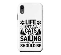 Custodia per iPhone XR Gatti E Vela Barca A Vela Divertente Vela