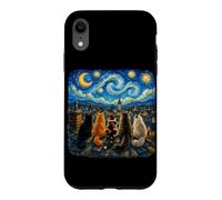 Custodia per iPhone XR Gatti Van Gogh Art Notte stellata Amante Gatto Mamma Parodia