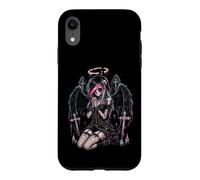 Custodia per iPhone XR Gatto gotico pastello gotico ragazza scheletro emo emo Y2K Style Angel Decay