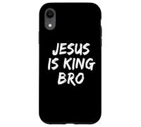 Custodia per iPhone XR Gesù è il re Fratello Cristiano Credente Fede Bibbia Chiesa