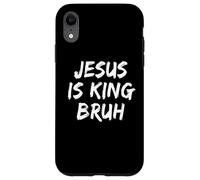 Custodia per iPhone XR Gesù è re Bruh Cristiano Credente Fede Bibbia Chiesa