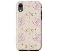 Custodia per iPhone XR Gesù Fede Croce Colomba Floreale Rosa Preghiera Donna Style