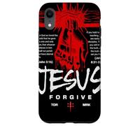 Custodia per iPhone XR Gesù perdona Cristiano Risorto Salvatore Fede Pasqua