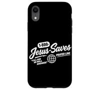 Custodia per iPhone XR Gesù salva il culto cristiano Figlio di Dio Preghiera religiosa