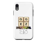 Custodia per iPhone XR GG Easy Funny Gamer - Scritta per 25° compleanno