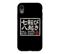 Custodia per iPhone XR Giapponese Daruma Resilienza Caduta Sette Perseveranza Giappone