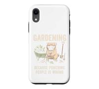 Custodia per iPhone XR Giardinaggio perché prendere a pugni le persone è sbagliato Piantare il giardino