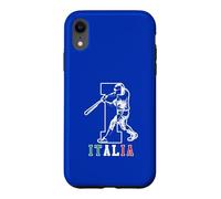 Custodia per iPhone XR giocatore baseball, con, audace, lettera, italiano, italiano,
