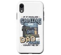 Custodia per iPhone XR Gioco E Papà Scherzi Divertente Retro Gamer Padre Giochi Di Parole