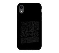 Custodia per iPhone XR Gioco Gatto Mamma Colpi Alla Testa E Graffi Testa Gamer